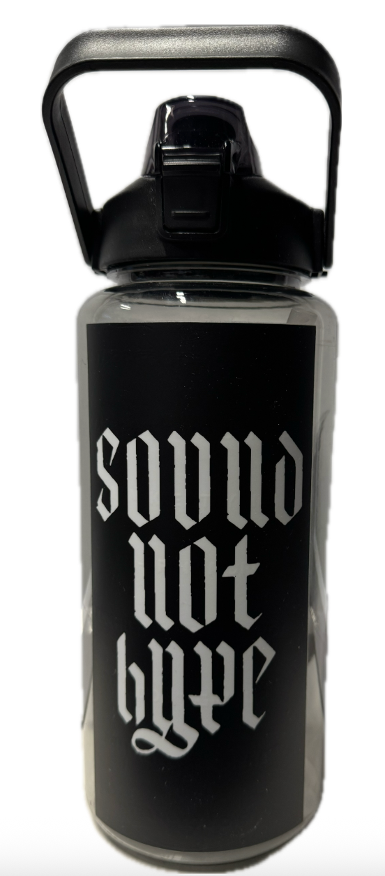 Sound Not Hype Water Bottle / Cell Phone Carrier Bag with Shoulder Strap