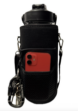 Load image into Gallery viewer, Sound Not Hype Water Bottle / Cell Phone Carrier Bag with Shoulder Strap